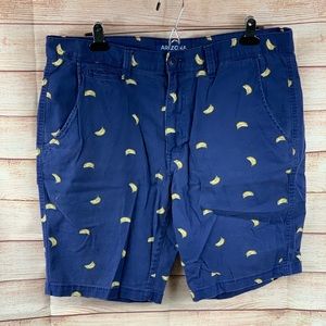 Arizona Jean Co Navy and Bananas Shorts